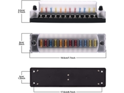 Bloco de Fusíveis 12 Vias 12v 32v Atc/ato | S/MARCA
