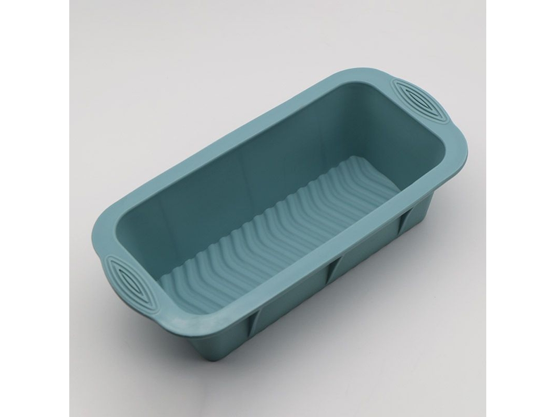 2026 2 Moldes de Silicona Cuadrados para Pasteles, Antiadherentes, Hornear Pan Casero, Azules
