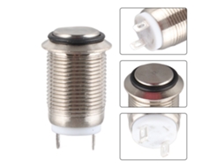Botão de Reposição Mini Metal Impermeável 2a 250v