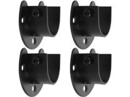 Suporte para roupas Angooily em aço inoxidável, conjunto de 4 peças, com suporte para as extremidades das roupas, para