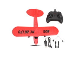 Mali avião de Controle Remoto Rc com Motor Forte Anti colisão Glider Modelo Brinquedo para Crianças Exterior Vermelho