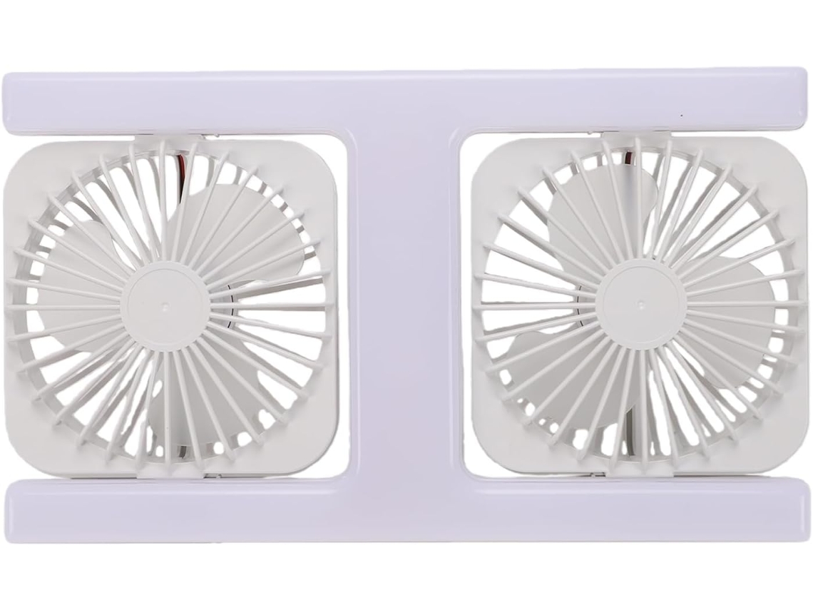 Ventilador De Teto Duplo Ajustável Com Led, Controle Remoto E Base