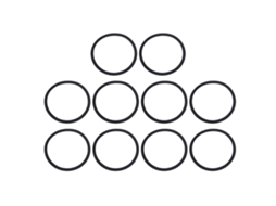 Aetheria 10 Pcs Junta de Vedação Eva para Alto falantes Anel Washer Redução de Ruído 166mm Od