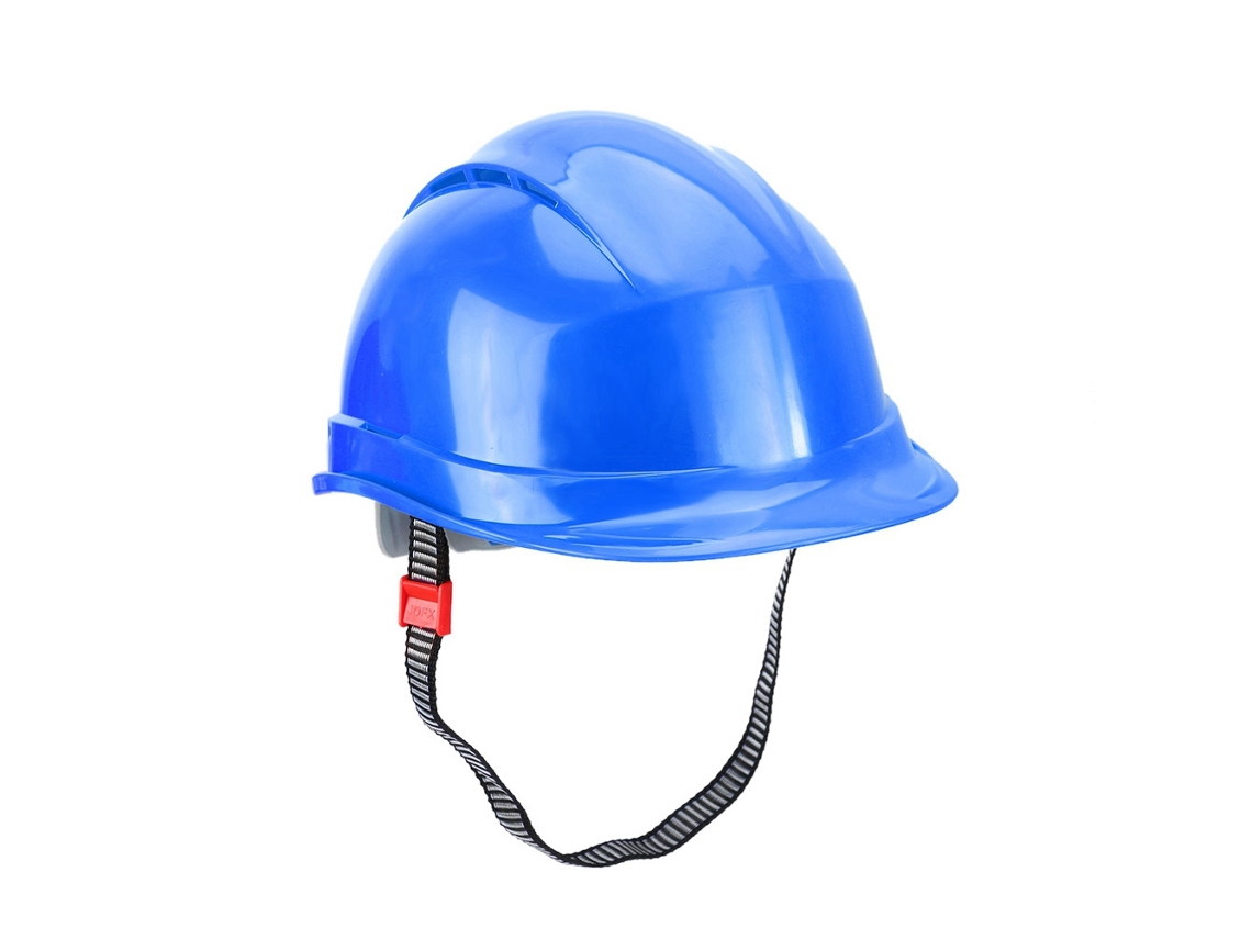 Casco De Seguridad Abs Transpirable Para Trabajos De Construcción Al Aire Libre Gorra Protectora Azul