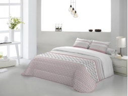 Colcha JVR Haiti (Poliéster - Rosa - 250 cm)