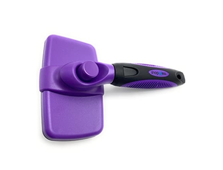 Escova Removedora De Pelos Para Cães, Gatos E Animais De Estimação Auto Limpeza E Massagem Shopiness (lilás)
