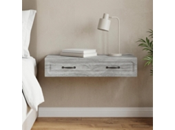 Vidaxl Mesa Lateral De Parede Sonoma Cinzento 87,5 X 34,5 X 17 Cm