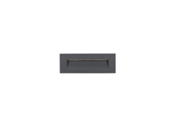 Baliza Exterior Led De 7 W, Encastrável Na Parede, Retangular, Alumínio Preto, Groult 2700k Branco Quente
