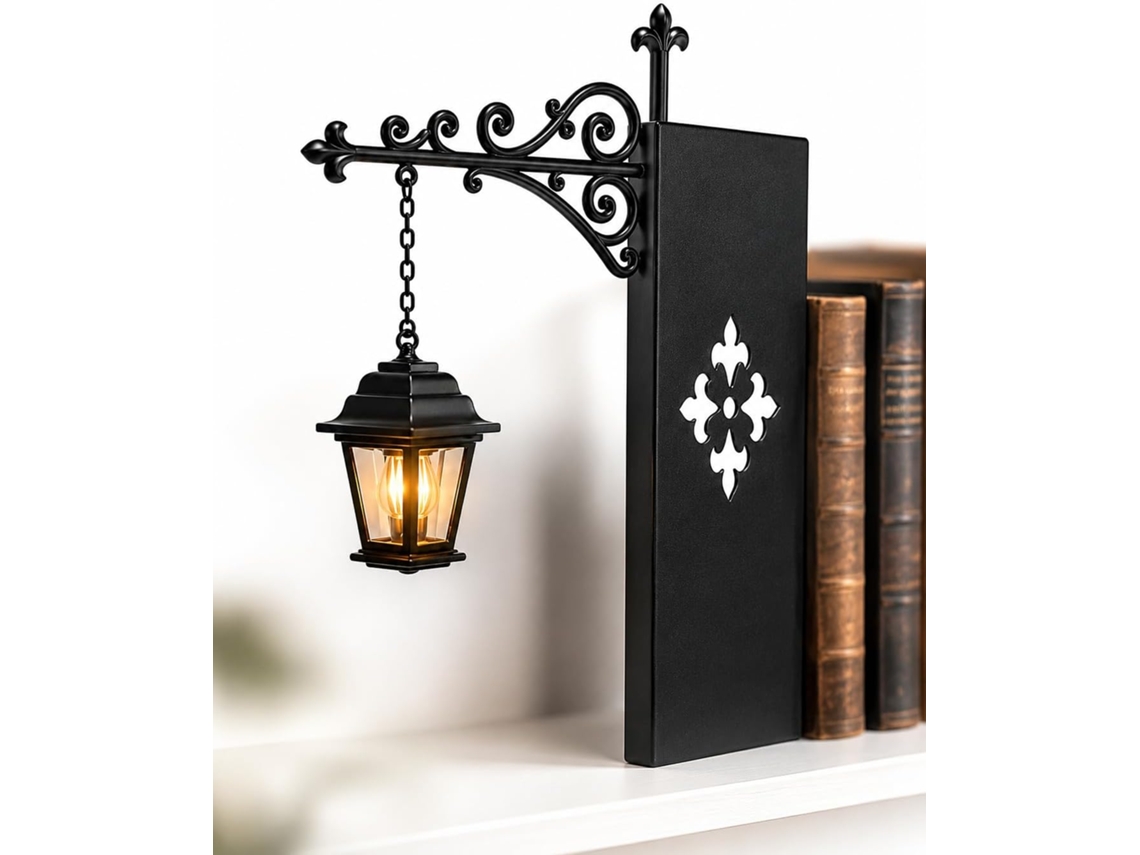 Luminária De Canto Para Prateleira, Led Light Quente Recarregável Livros