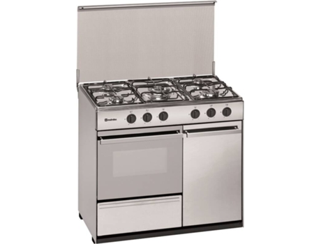 Fogão MEIRELES N 921 X Rubis (55 L - Gás Butano - Inox)