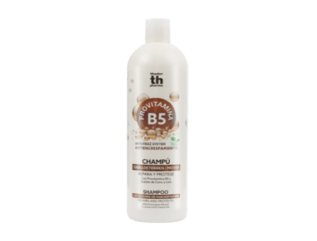 Shampoo Antifrizz Com Provitamina B5 E Óleos De Coco E Linhaça. Para Cabelos Tingidos E Com Mechas. 1000 Ml. Th Pharma