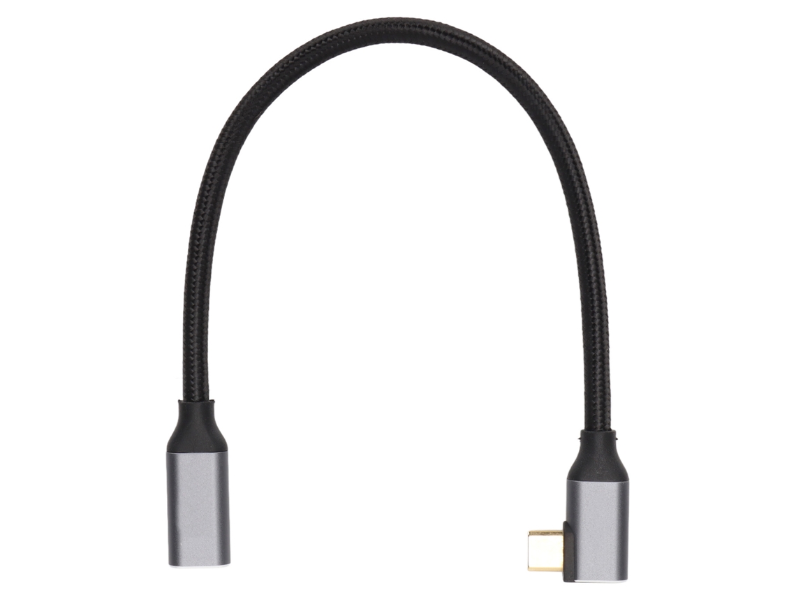 Mali cabo Extensor Usb 3.1 Tipo C Macho para Fêmea 90 Graus 5a 100w Pd 4k 25cm com Chip Inteligente