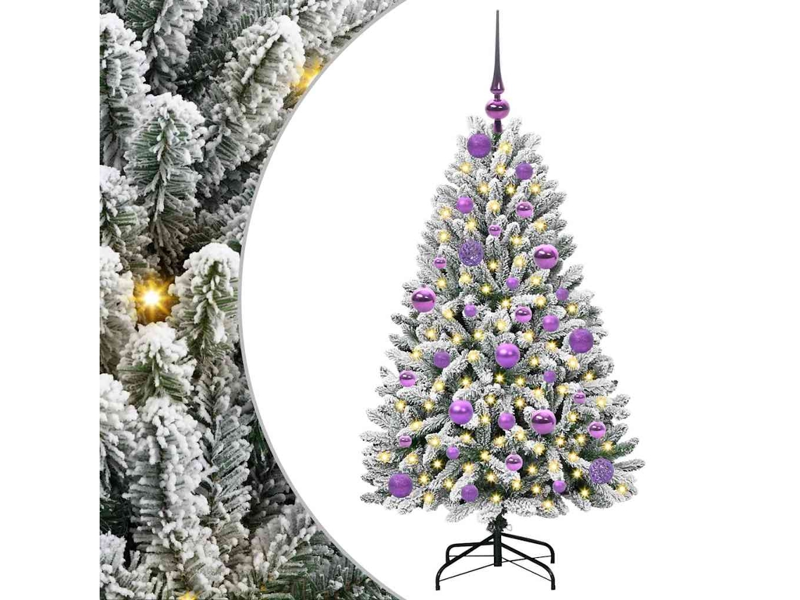 Árvore De Natal Artificial Articulada Com Base Vidaxl Verde Pvc (120 Cm)