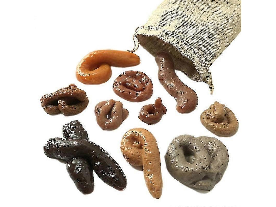 10 Peças/saco Cocô Falso Fezes Piadas Brinquedos Halloween Dia Da Mentira Festa Brinquedo Truque Ly Ebike