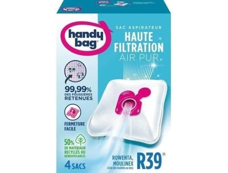 Sacos Para Aspirador Handy Bag® R39® Rowenta 4 Sacos