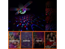 2026 lâmpada de Projeção Bt Mini 24w com Música, Rgb de Sete Cores e Folha Quatro, Plegável