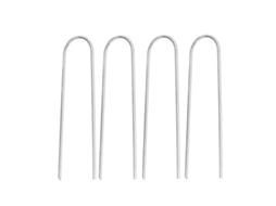 4 Pcs Prego em Forma de U Aço Inoxidável para Jardim Estufa Gramado Fixação Segura | S/MARCA