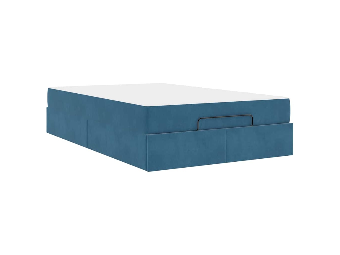 Conjunto 2 Cama Moderna Vidaxl Azul Veludo (140 X 190 Cm)