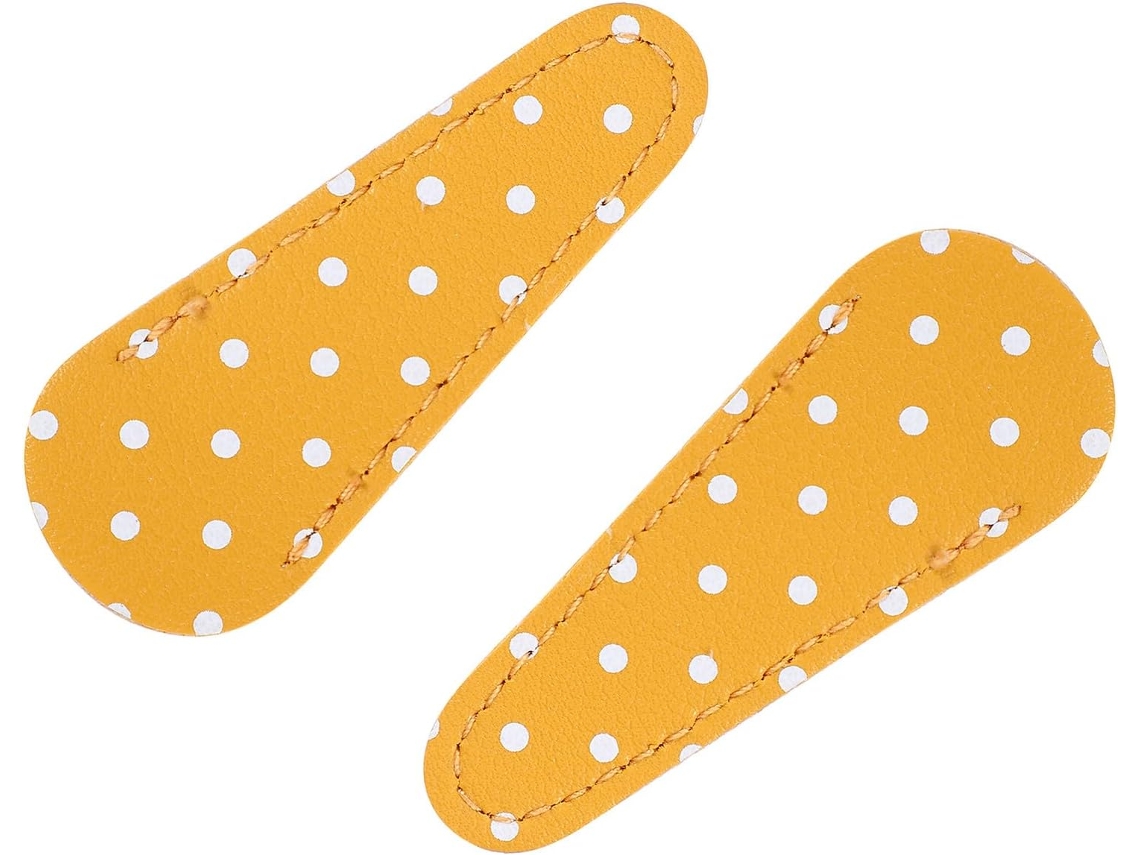 Capa Protetora De Couro Iplusmile Para Tesouras, 2 Peças, Amarela Com