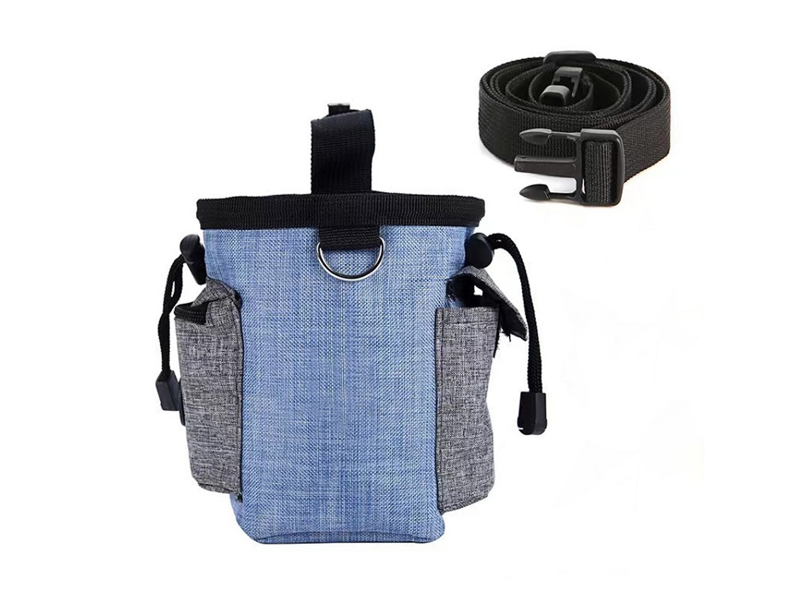 Bolsa Petiscos Treinamento Pet Azul