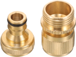 Conector Rápido De Latão Para Mangueira Jardim Com Rosca 3/4" E