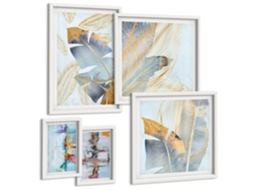 Conjunto De Pinturas Motivos Vegetais Modernos Espelharte (5 Peças)