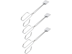 Conjunto De 3 Pinças Ferro Popetpop 26cm Para Churrasco Ao Ar Livre, Ferramenta Anti Escaldante Para Grelhar, Pinças