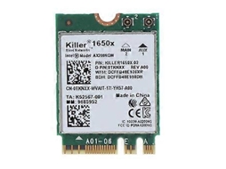 Placa De Rede Wi Fi 6 M.2 Ax200 Killer 1650x Dualband 2400m Compatível Com Bluetooth 5.1 E Suporte Para Laptop/pc Win10 11 Slowmoose