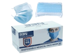 Máscara Higiénica Azul Adulto 50 Uds