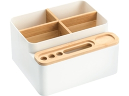 Organizador de Mesa Multifuncional, Caixa de Armazenamento para Mesa, Madeira e P, Zqkla BRILVIBERA