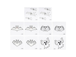 10pcs Adesivo De Tema De Halloween Para Decorações De Halloween Allinless