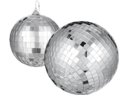 Bolas De Discoteca Espelhadas, Conjunto De 2, 15cm E 10cm, Decorações Refletivas Para Festas, Bares E Eventos Bolas De Discoteca Espelh Gokoco