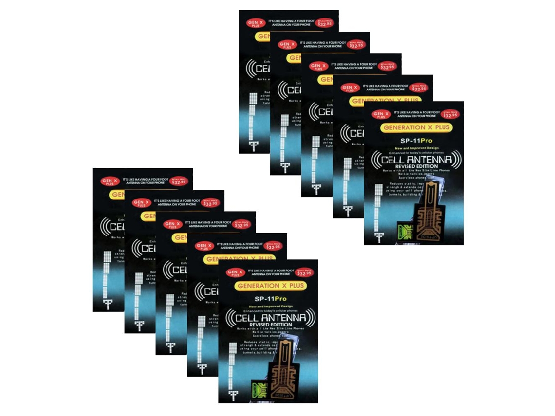 10 antenas adesivas para interiores, amplificam sinal de telefone móvel e melhoram recepção S/MARCA