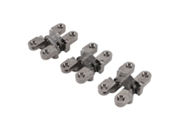 Dobradiças Invisíveis de Porta 43mm 180 Graus Liga de Zinco para Armário e Joias S/MARCA