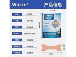 Tiras Nasais para uma Melhor Respiração 30 Tiras Nasais Transparentes e Resistentes, Ideais para Peles Sensíveis e para Auxiliar no Sono. TAISHENGDA
