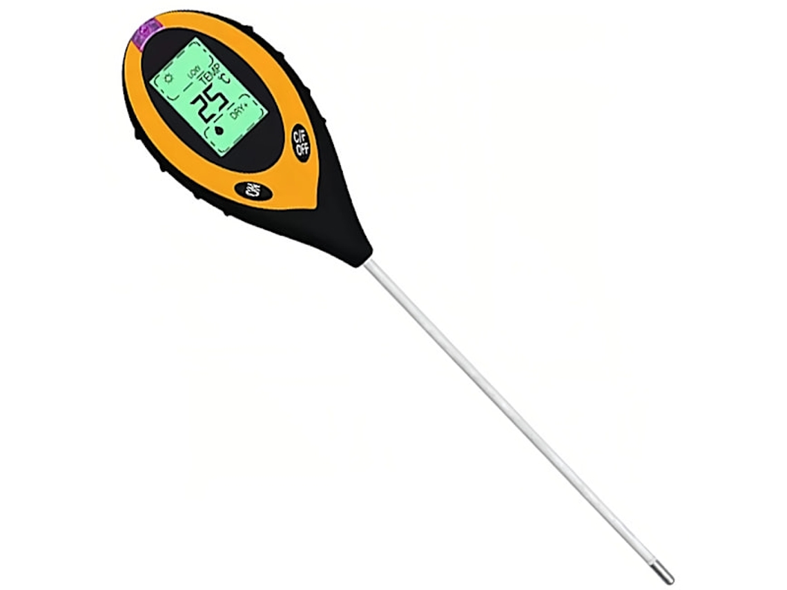Medidor Digital De Ph Do Solo. Medição Temperatura E Umidade, Além Da Intensidade Luz. Aquaforge
