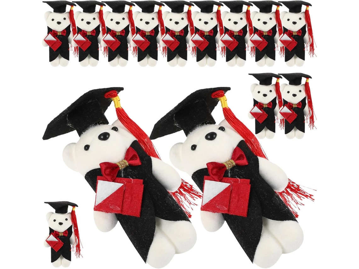 Conjunto De 14 Peças Ursinhos Pelúcia Para Formatura, Perfeitos