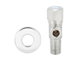 Válvula de Ângulo Inox G1/2 Polida Acessórios Sanitários