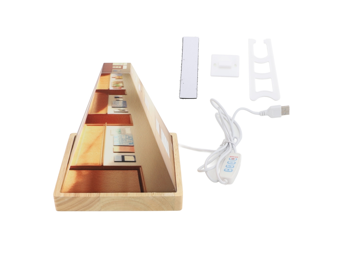 Lâmpada de parede 3D de olho nu com efeito óptico luz noturna USB 3 modos para sala entrada | S/MARCA