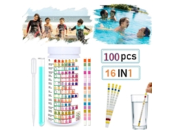 Kit De Teste De Água Residencial 100 Tiras De Teste Para Dureza, Ph, Flúor, Chumbo, Nitratos E Muito Mais Zeuxo