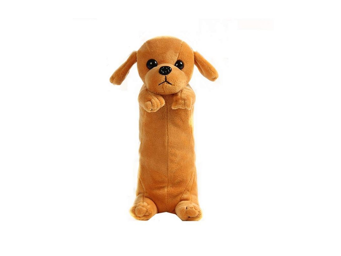 2026 estuche de Lápices Lindo de Peluche Perro Azul para Escuela Oficina Almacenamiento Estuche de Cosméticos