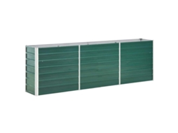 Raised Bed, Raised Beds Vidaxl Verde Aço (240 X 40 X 77 Cm)