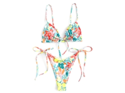 Maiô Verão Estampado Alto Quadro Seco Rápido Sem Costas
