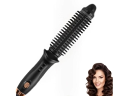 Pente Alisador Térmico Redondo Modelador de Cabelo Preto em Plástico 25,1x4,4cm MISSCA