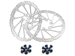 Rotor De Freio A Disco Bicicleta 180mm 2 Pacotes Aço Inox Com 12 Parafusos Para Bike Estrada Mountain Bike Bmx Mtb