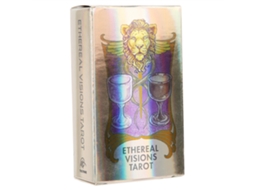 2026 baralho de Tarot Visões Etéreas Tarot Holográfico em Inglês para Divinação e Jogo de Mesa