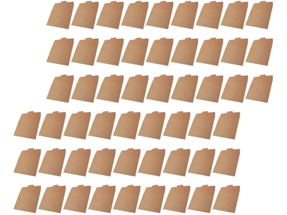 Pacote com 100 Alipis Envelopes de Papel Kraft Cáqui, Versáteis e Fáceis Armazenar, para Cartões Cds em Evento