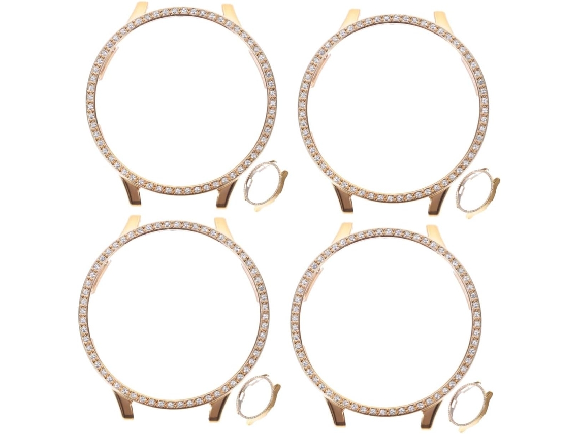 Conjunto de 8 camadas de proteção para relógio com glitter.