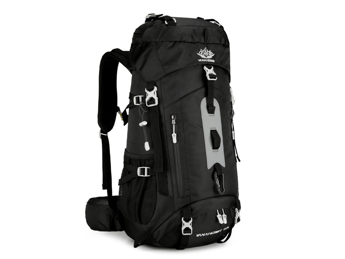 Mochila de Montanhismo Impermeável 60L com Capa de Chuva S/MARCA