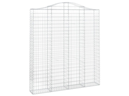 Gabion Basket, Gabion Baskets Vidaxl Prateado Ferro (200 X 30 X 220/240 Cm)